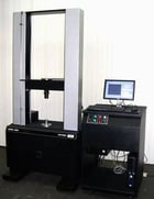 Instron #4204, 50kN floor standing tensile & compression testing system, 46" testing stroke, 22" x 7.75" table - Image 2