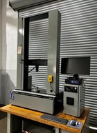 Instron #4204, 50kN tensile & compression testing system, 46" testing stroke, 22" x 7.75" table - Image 4
