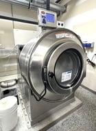 140 lb. Milnor #42026V6Z, Open Pocket Washer Extractor, rigid mount, 480 V., 2019 (2 available) - Image 1