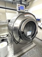 140 lb. Milnor #42026V6Z, Open Pocket Washer Extractor, rigid mount, 480 V., 2019 (2 available) - Image 2