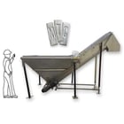 16" diameter x 10' long, MTC #MTCS-16-10, incline Stainless Steel screw auger conveyor - Image 1