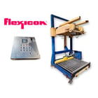 Flexicon, rear post bulk bag filler w/ powered roller conveyor - Image 1