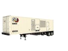 1000 KW Caterpillar #XQ1140, Mobile Diesel Generator Set, CAT C18 Engine, 120-600 Volt, 332 hours, 2024 - Image 1