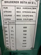 60 Ton, Bruderer #BSTA-60H, High-Speed Precision Stamping Press, 300-1500 SPM, 440 Volts, 1996 - Image 8