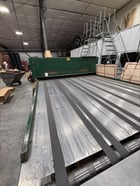 Pioneer #PFD-100, flatbed die cutter, 100" wide, powered table, coated roller - Image 1