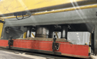 115 Ton, Herman Schwabe #SR-115, hydraulic press, 8 stroke, dual shuttle table, 32" x 64" bed - Image 6