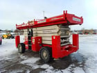 1200 lb. Mec #6092RT, rough terrain scissor lift, 66' work height, 60' platform height, 2021 - Image 3