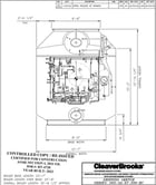 82500 PPH Cleaver-Brooks, " O" type watertube boiler, Natural gas fired, 399 psi, economizer, stack - Image 6