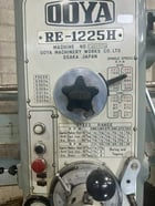 4' -12" Ooya #RE-1225H, radial arm drill, 1985 RPM, MT5, 18" x 16" table, power elevation, tapping, coolant - Image 3