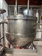 500 gallon Groen, Jacketed Cook & Mix Kettle, Stainless Steel, scrape agitated, 90 psi @ 325°F, 3" bottom - Image 6