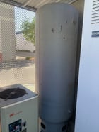 35 HP Chicago Pneumatic Compressor #CPBG-35, 360 cfm, 240 gallon Steel Fab A10053 vertical air receiver tank - Image 4