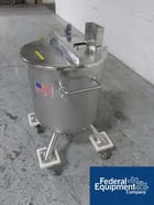 7.9 gallon Precision, Jacketed Tank, 316L Stainless Steel, 13.5" diameter x 15" straight side, open top, dish - Image 1