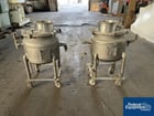 20 gallon Pfaudler, Glass Lined Reactor Body, 25/115 psi, 18" diameter x 15" straight side, flat top, dish - Image 1
