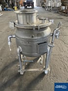 20 gallon Pfaudler, Glass Lined Reactor Body, 25/115 psi, 18" diameter x 15" straight side, flat top, dish - Image 3