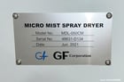 GF #MDL-050CM, Micro Mist Spray Dryer, 6.6 PPH, 4 nozzle, Stainless Steel, unused, 2021 - Image 6