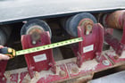 5' wide x 28' +- long belt conveyor, 3/4" thick, rubber impact idlers, Falk gearbox reducer - Image 3