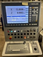 Weiler #E80X4500, flat bed CNC lathe, 34" swing, 20" SOCS, 31" chuck, 4-jaw, 6.5" bore, 177" centers, 48 HP - Image 4