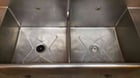 12' 6" Triple Sink Cafeteria Basins & Faucets, Stainless Steel - Image 2