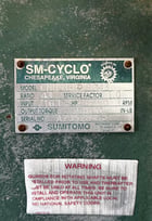 16 HP @ 1750 RPM, Sumitomo Cyclo #CHH4185YR243, Speed Reducer/Gearbox, 43.00 :1 ratio, 23100 lb. output - Image 4