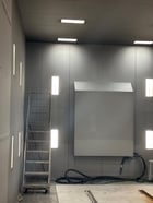 ABS/GFS, Blast & Paint Rooms, 18' width x 20' H x 20' D GFS paint Booth, 16' width x 14' H x 18' D ABS blast - Image 3
