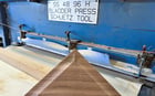 Schuetz Tool #SS-48-96-H, Membrane Veneer Press, 55" x 106" Press capacity, (2) Shuttle Tables - Image 2