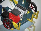 Sering Sawmill Machinery #Blue-Babe, Portable Yard Saw, Gasoline, (1) 6" Swivel w/1100 load capacity, 20 HP - Image 3