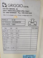 Griggio #C45, Sliding Table Panel Saw, 2007 - Image 10