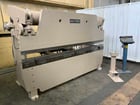 100 Ton, Accurpress #710010, press brake, 10' overall, 100" between housing, 8" stroke, 2-Axis CNC back gauge - Image 1