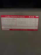 45 KVA 480 Primary, 208/120 Secondary, Eaton Cutler-Hammer, CX6-453-415, 3-phase transformer - Image 2