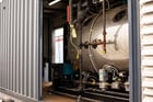 80 HP Williams & Davis, mobile boiler room, 2-pass, dry back design steam boiler, enclosure - Image 7