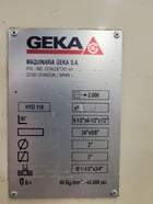 6.5" x 6.5" x 0.5" Geka #HYD-110, Ironworkers, 110 Ton, 2000 - Image 6