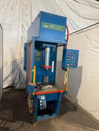50 Ton, PH #OGF-50, hydraulic C-frame press, 15" stroke, 34" daylight, 8" cylinder bore, 30" x27" bed, Allen - Image 1