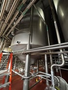 8300 gallon Mueller, Stainless Steel Jacketed Vertical Tank, 117" diameter x 143" height, 15 psi @ 100°F - Image 1