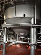 8300 gallon Mueller, Stainless Steel Jacketed Vertical Tank, 117" diameter x 143" height, 15 psi @ 100°F - Image 4