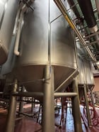 16,600 gallon Mueller, Stainless Steel Jacketed Vertical Tank, 121" diameter x 444" height, 15 psi @ 100&deg;F - Image 1