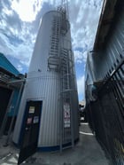27,000 gallon Ziemann Bauer, Stainless Steel Jacketed Vertical Pressure Tank, 163" diameter x 42' tall, 29 - Image 1