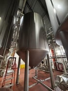 8300 gallon Mueller, Stainless Steel Jacketed Vertical Tank, 117" diameter x 143" height, 14 psi @ 100&deg;F - Image 1