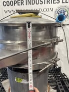 24" Sweco, single deck screener sifter, Stainless, .33 HP electric motion generator, complete with cover - Image 4