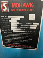 30 HP Superior Mohawk #4-X-156, nat gas firetube boiler, 150 PSI, 1992 - Image 5