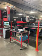 33 Ton, Amada #EMK-3612-MII, servo driven turret punch, 55 station, 4 automatic index, NT Control, 2 work - Image 2