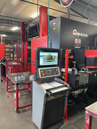 33 Ton, Amada #EMK-3612-MII, servo driven turret punch, 55 station, 4 automatic index, NT Control, 2 work - Image 3