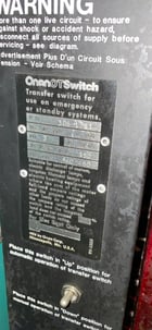 150 Amp. Onan OT Series #OTUCD150-4X/1201C, Automatic Transfer Switch, 480 Volts - Image 4