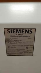 300 KVA, 480 Primary, 208Y/120 Secondary Siemens #3F3Y300K13, Dry Type Transformer, 3 Phase - Image 2