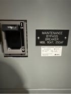 Siemens, Maintenance Bypass Panel, MBP, (3) 400A Breakers, Kirk Key, 480/277 Volts - Image 5