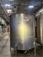 1775 gallon Stainless Steel tank W/ Mixer for sale - Image 1