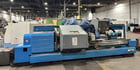 Mazak #M5, CNC lathe, T32 crtl, 24" swing x 126" centers, 4" bore, (2) steady rests, 1990 - Image 2