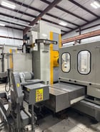 4.3" Nomura #HBA-110T-R2, horizontal boring mill table type, 45" x 45" table, 34.4" spindle travel, 51.2" X - Image 1