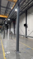 .25 Ton, (4 x 0.25 Ton), Kone, 48' Span, 15' lift, pendant, VFD bridge, 200' L freestanding structure, 2022 - Image 2