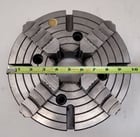 10" Bison #4965, 4-jaw chuck, w/ key - Image 5