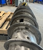 18" x 75" Tomoe #TDM050, decanter centrifuge, 125 HP main, 20 HP back drive, 8.5° beach, 152:1 gearbox - Image 3